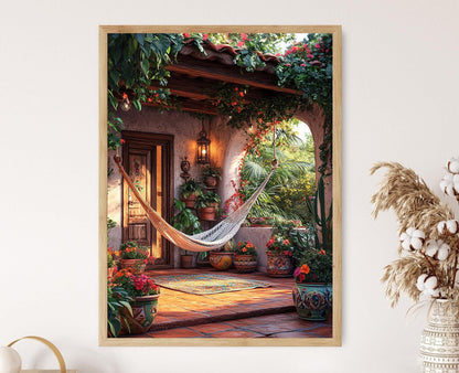 Affiche Décor Nicaraguayen – Poster Illustration Motif Culturel