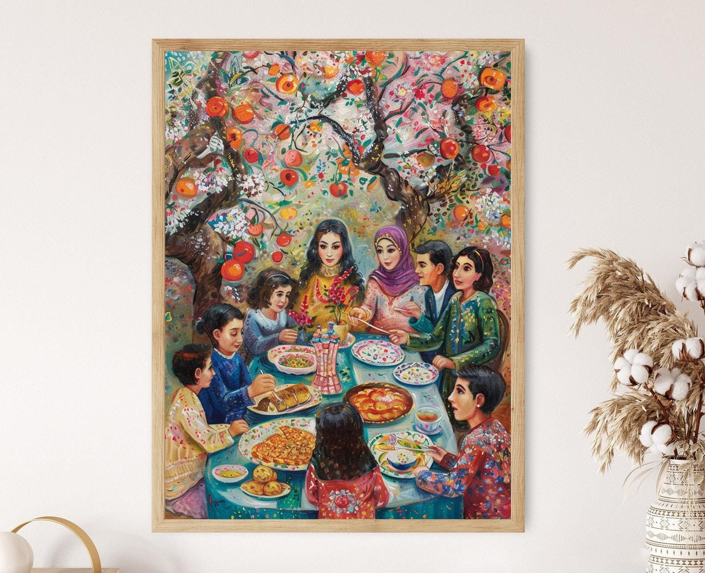 Affiche Nowruz – Tableau de la fête du Haft Sin Persan