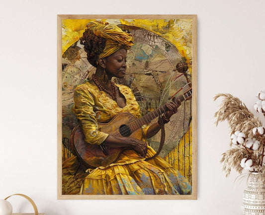 Affiche Art Afro-Brésilien – Décor mural héritage éclatant