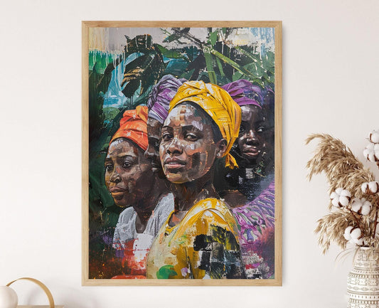 Affiche Héritage Afro-Brésilien – Art Ethnique Unique pour Décor Mural