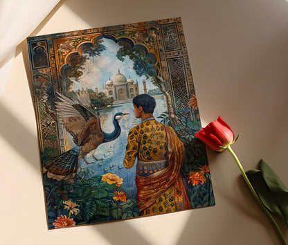 Affiche Palais de l'Ère Mughal – Art Indien Royal pour Déco Luxueuse