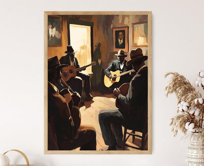 Affiche Delta Blues Arkansas – Illustration du Patrimoine Musical