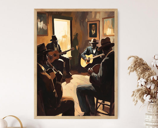 Affiche Delta Blues Arkansas – Illustration du Patrimoine Musical