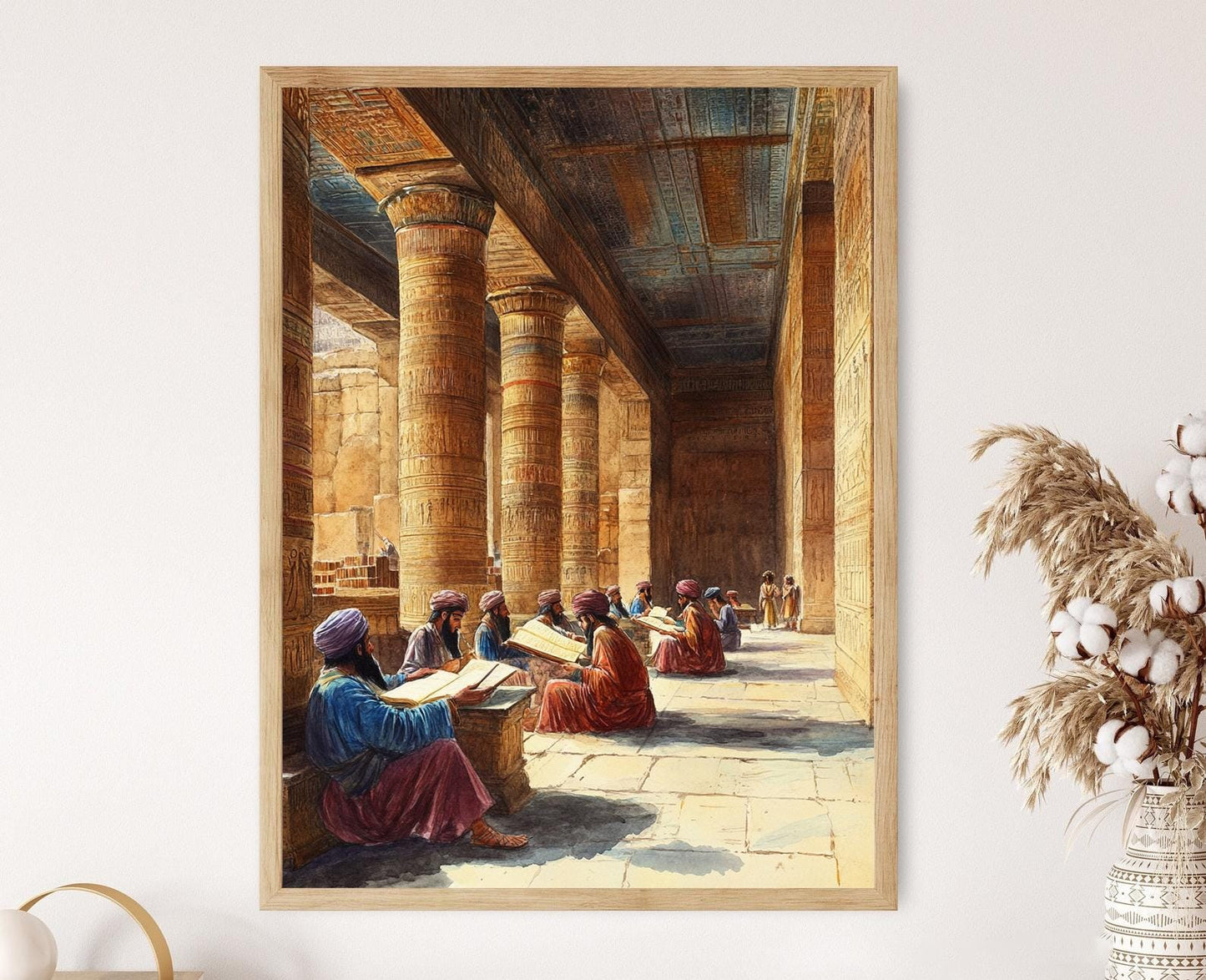 Affiche Bibliothèque d'Ashurbanipal – Poster Centre de Connaissances Ancien