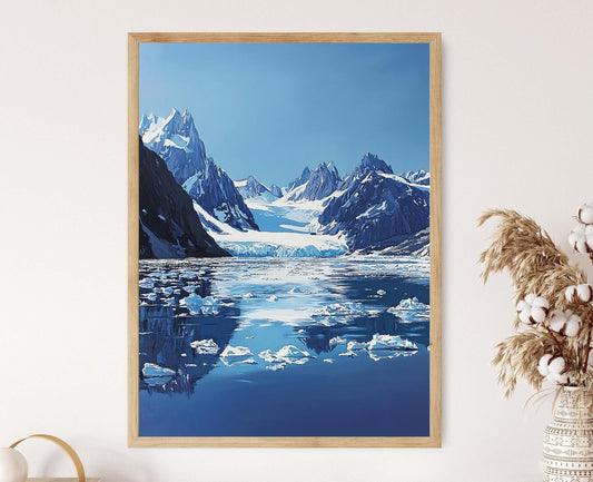 Affiche Glacier Bay – Impression d'art des glaciers majestueux et eaux gelées