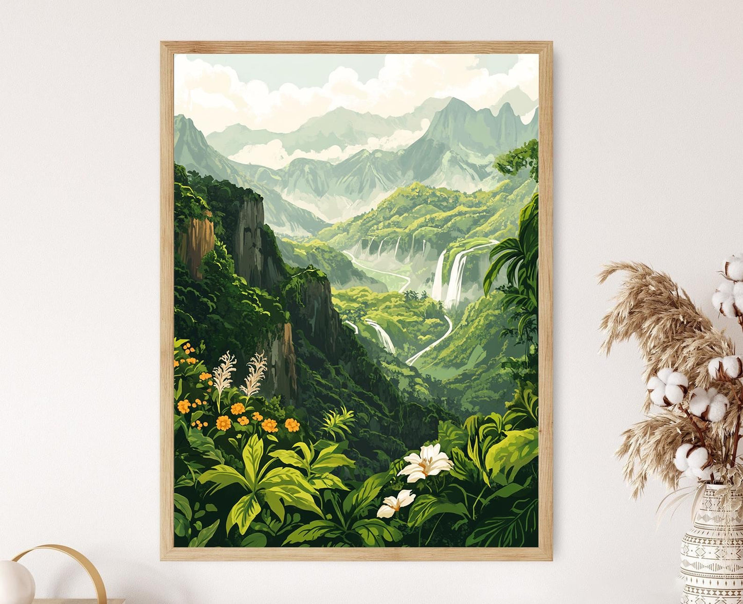 Affiche Bandarban – Poster Paysage Montagnard du Bangladesh