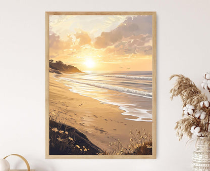 Affiche Plage de Kuakata – Poster Aube côtière du Bangladesh