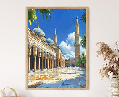 Affiche Grande Mosquée de Damas – Poster Décoratif Umayyade Syrie