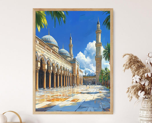 Affiche Grande Mosquée de Damas – Poster Décoratif Umayyade Syrie