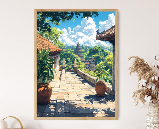 Affiche Anuradhapura – Poster Art de Terrasse de l'Ancienne Sri Lanka