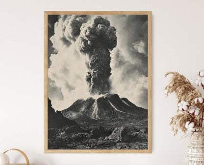 Affiche volcanique hawaïenne – Impression photo de lave au crépuscule