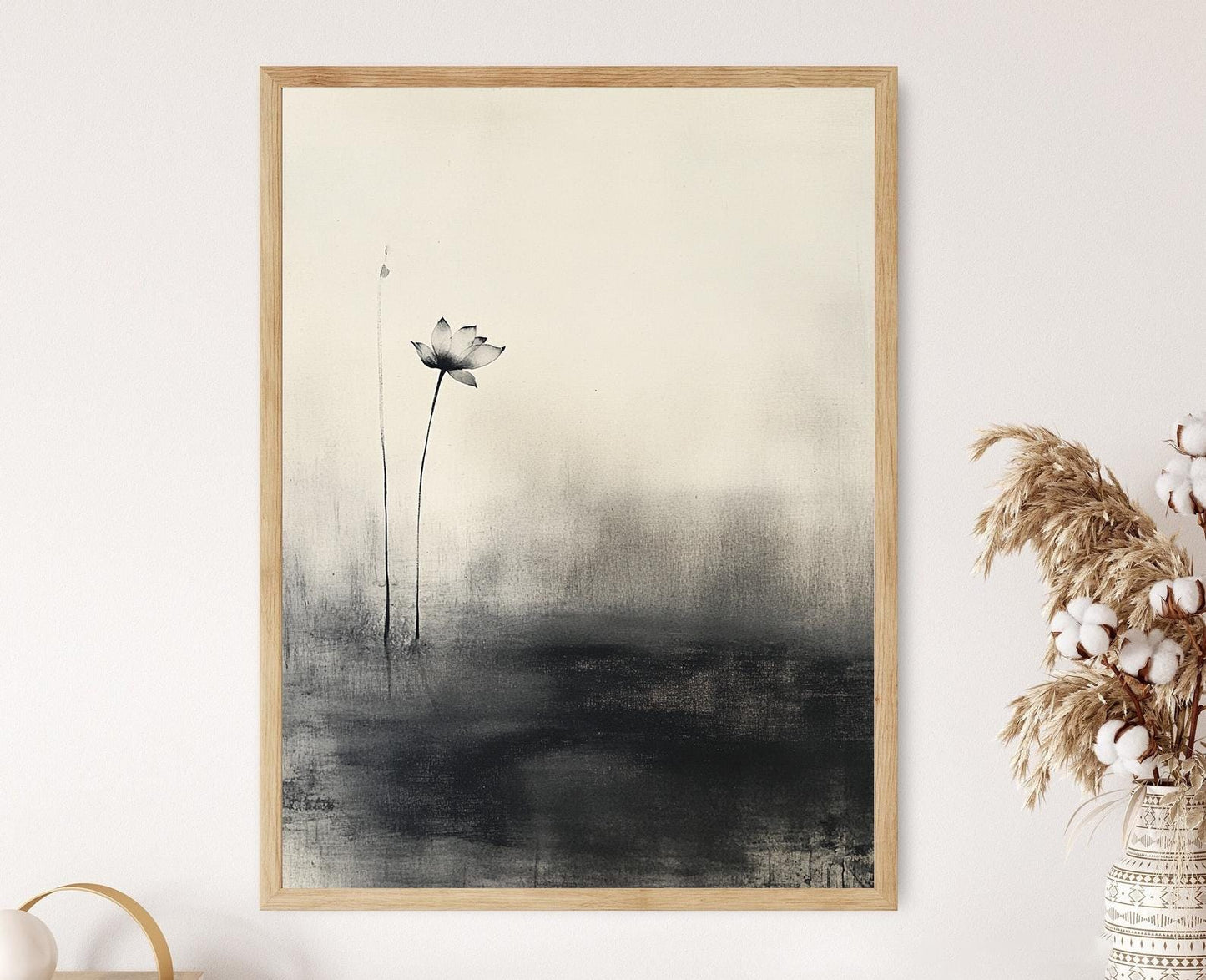 Affiche Bada Shanren - Impression d'art encre chinoise minimaliste