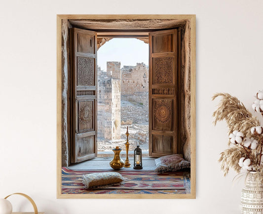 Affiche des Carvings Historiques de Daraa – Poster des Ruines Anciennes