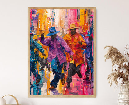 Affiche Bomba et Plena – Art de la danse portoricaine dynamique