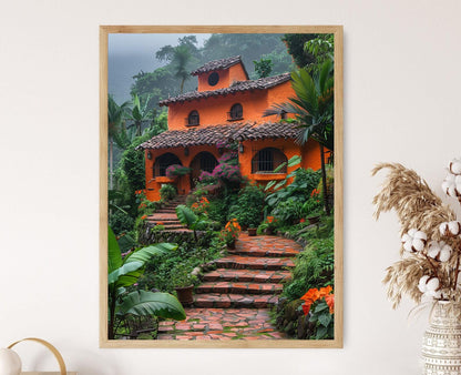 Affiche Jardin Colombien – Poster Floral Éclatant pour Décoration Maison