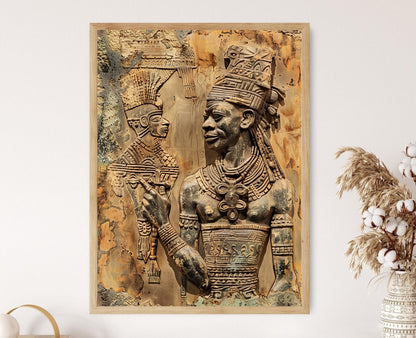 Affiche Bénin – Impression Giclée Culturelle pour Décoration Intérieure