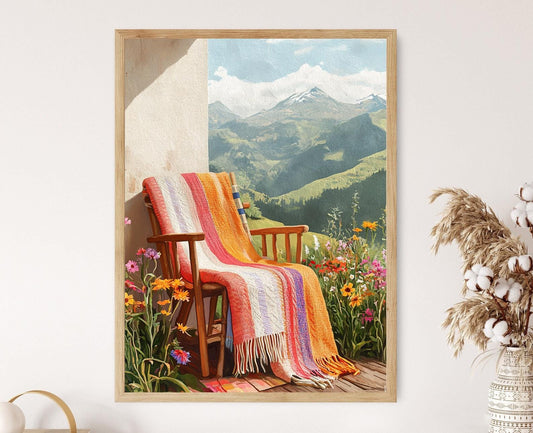 Affiche Kikoy Kényan – Imprimé Artisanal en Tissu Tissé Traditionnel