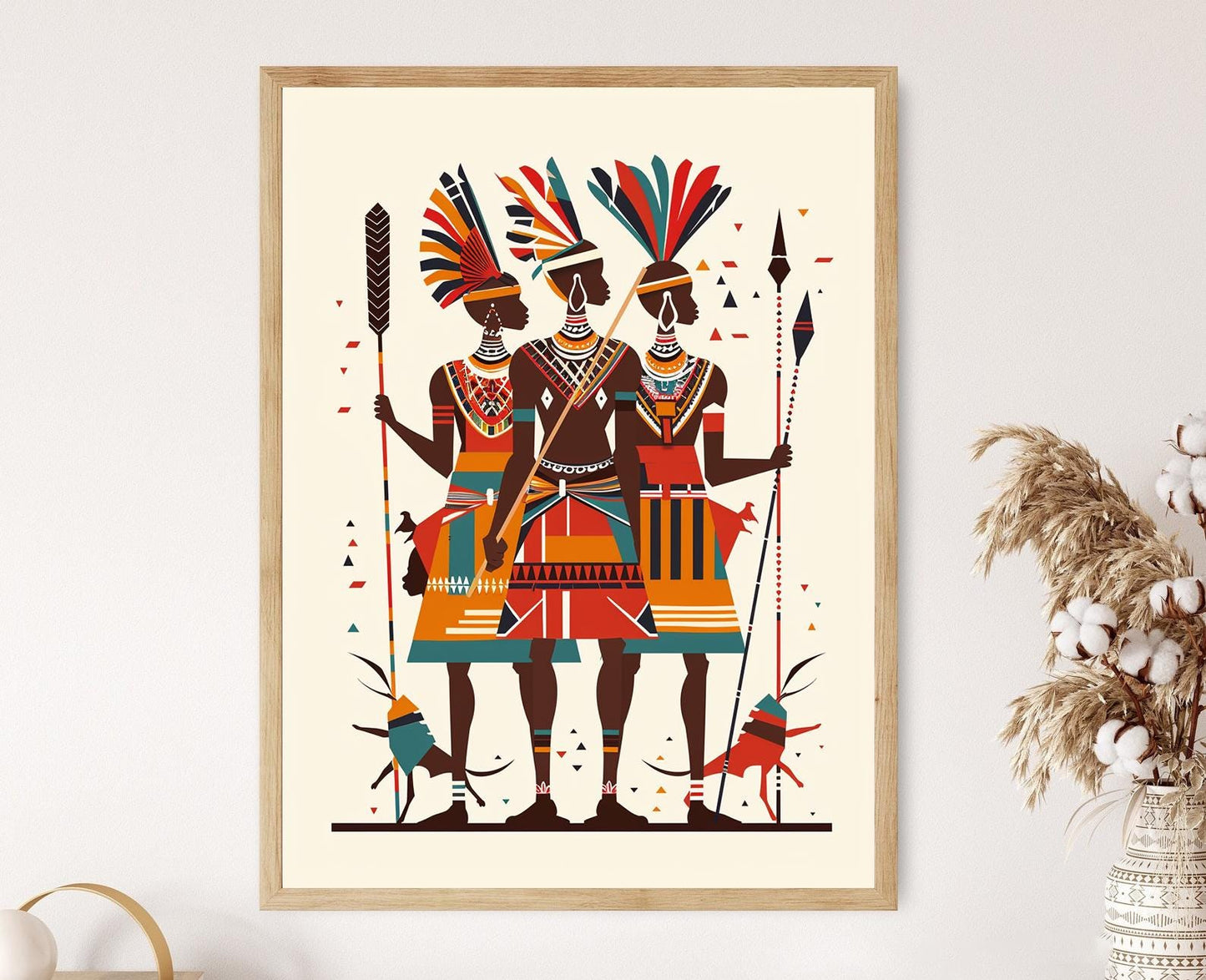 Affiche Samburu – Poster d'Art Fins du Kenya du Nord