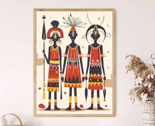 Affiche Karo d'Éthiopie – Impression artistique élégante