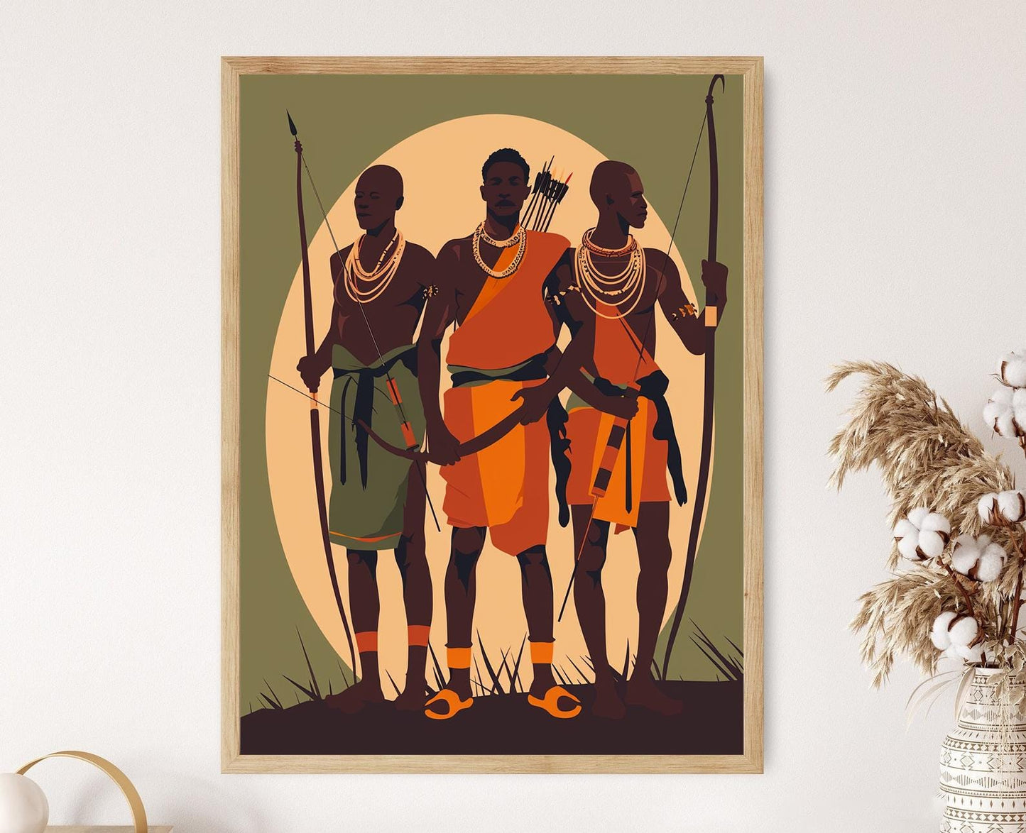 Affiche Hadza – Impression artistique de la tribu de Tanzanie du Nord