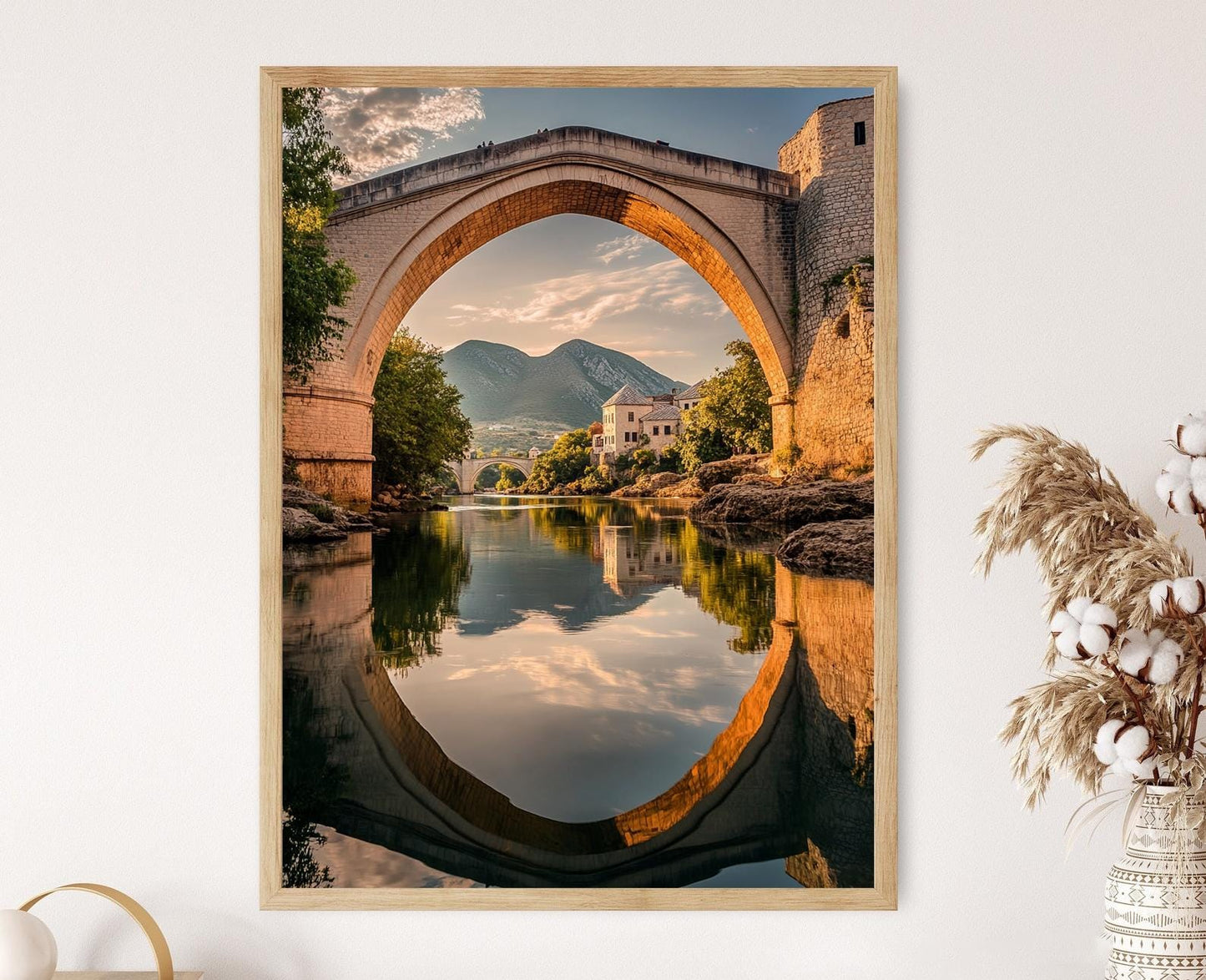 Affiche Mostar – Poster de l'emblématique pont en Bosnie