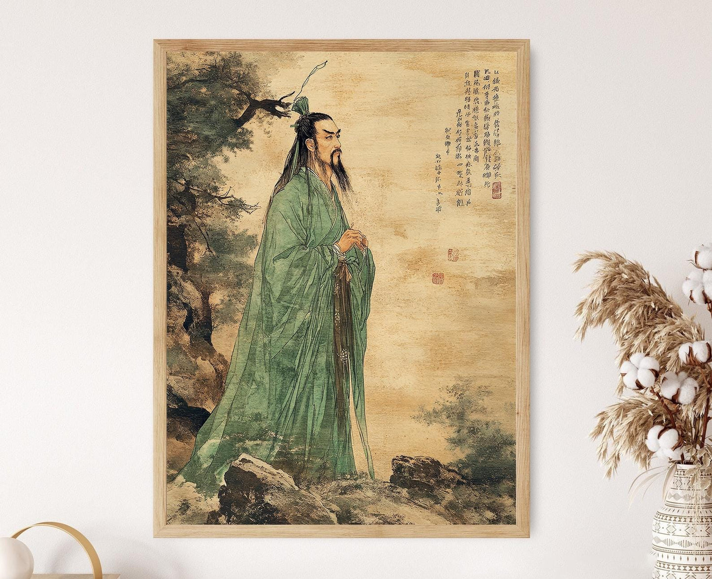 Affiche Ancêtre de l'Humanité Fuxi – Poster Mythologie Chinoise