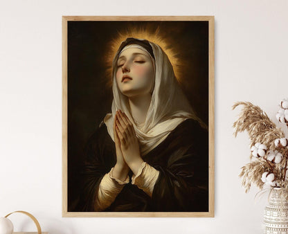 Affiche Sainte Monique – Portrait Renaissance de Dévotion Chrétienne