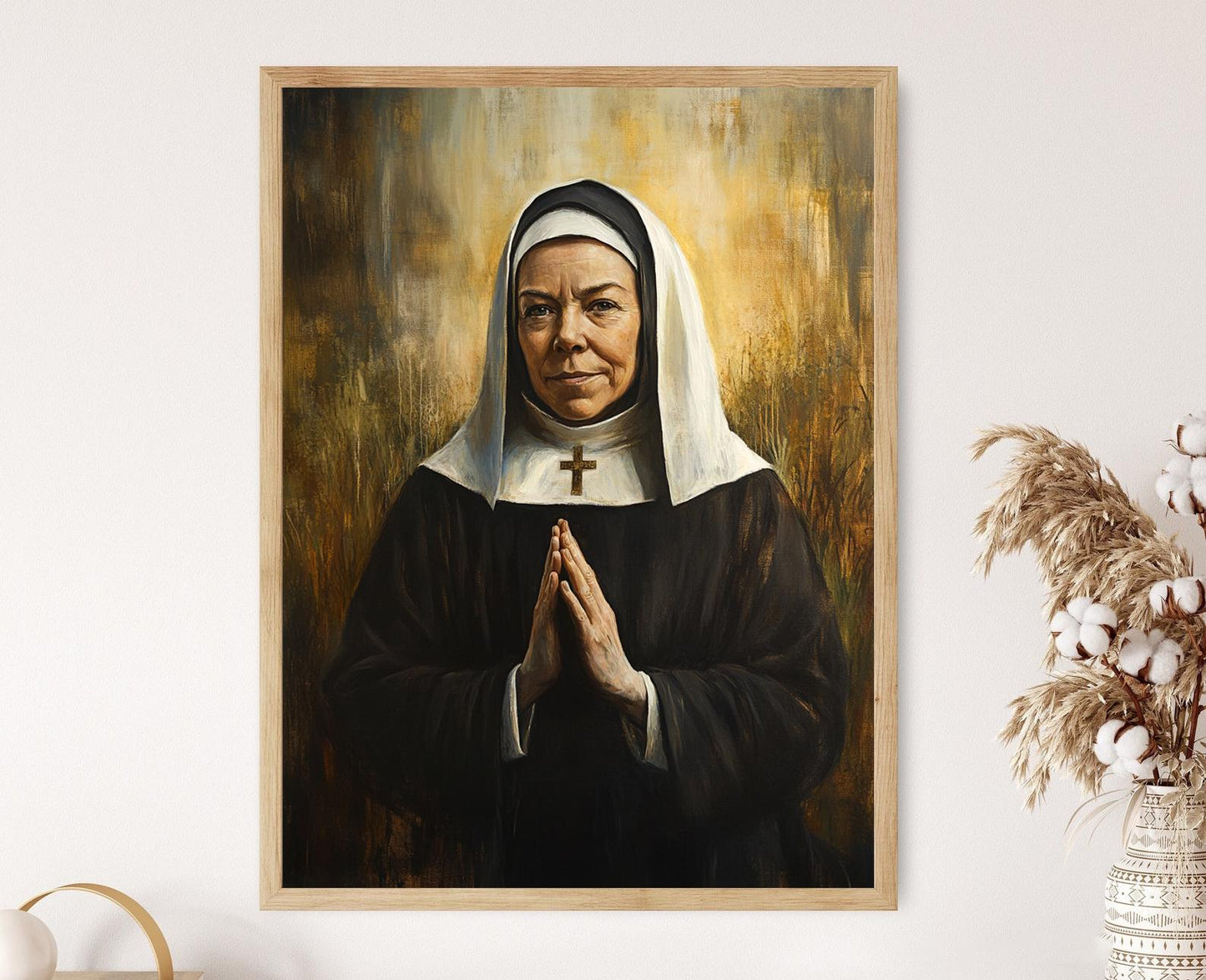 Affiche Sainte Marie MacKillop – Art Catholique, Portrait de Saint Australien