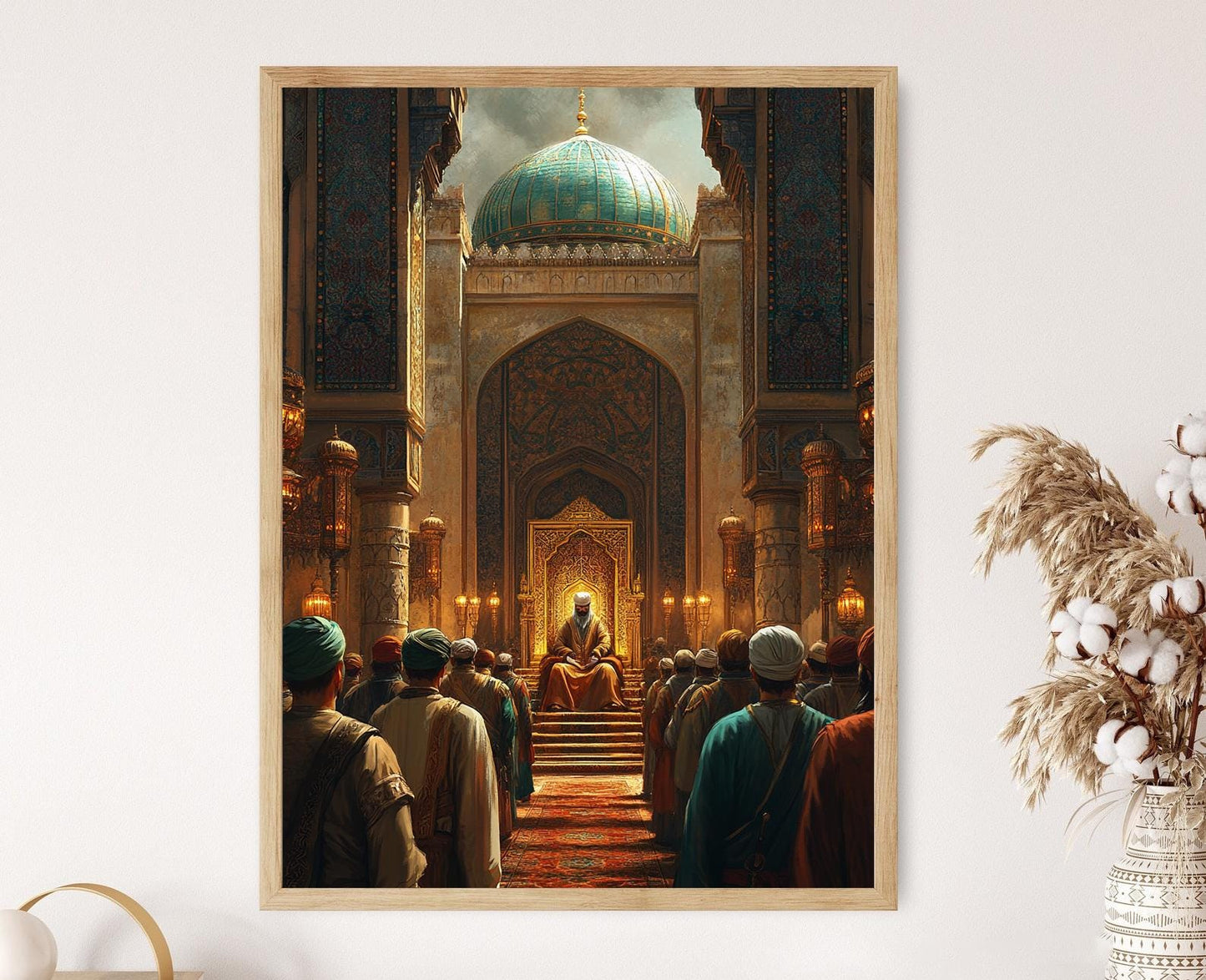 Affiche Trône de Melik Shah – Poster Art Ottoman Médiéval Seljuk