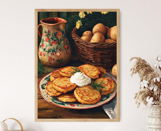 Affiche Galettes de Pommes de Terre – Impression Artisanal Rustique