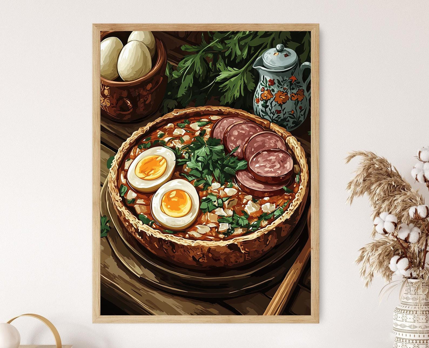 Affiche Soupe ?urek – Art Populaire Traditionnel pour Décor de Cuisine