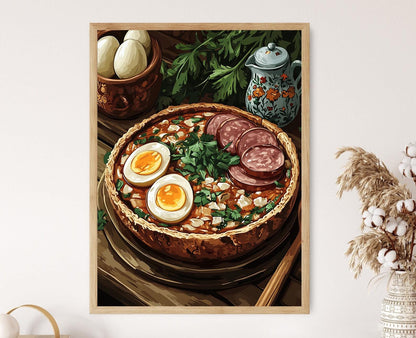 Affiche Soupe ?urek – Art Populaire Traditionnel pour Décor de Cuisine