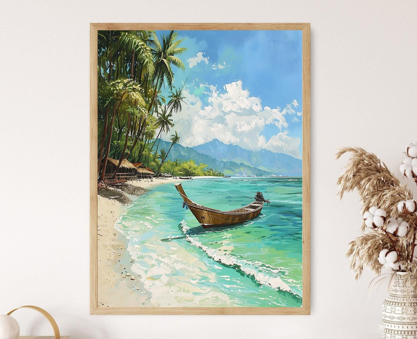 Affiche Îles Gili – Poster Paysage Marin Artisanale