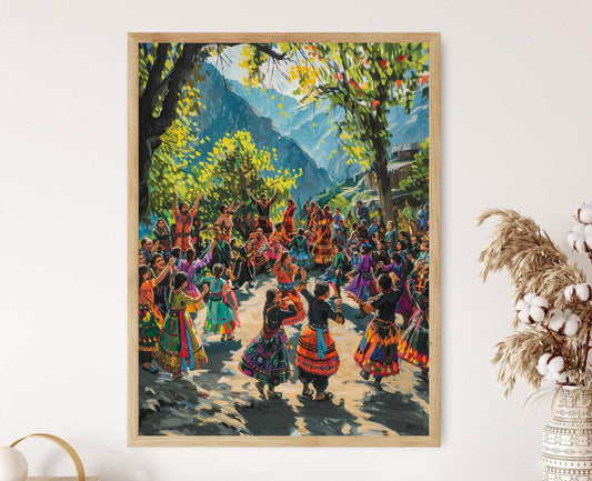 Affiche Festival Kalash – Poster Art Culture Pakistanaise