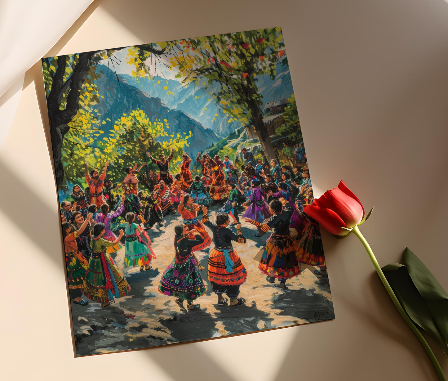 Affiche Festival Kalash – Poster Art Culture Pakistanaise