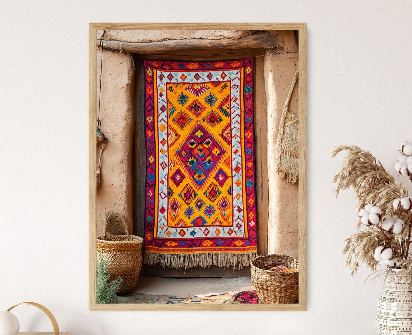 Affiche Tapisserie Balochi – Poster Décor Tribal Élégant en Impression