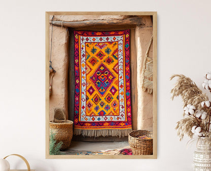 Affiche Tapisserie Balochi – Poster Décor Tribal Élégant en Impression
