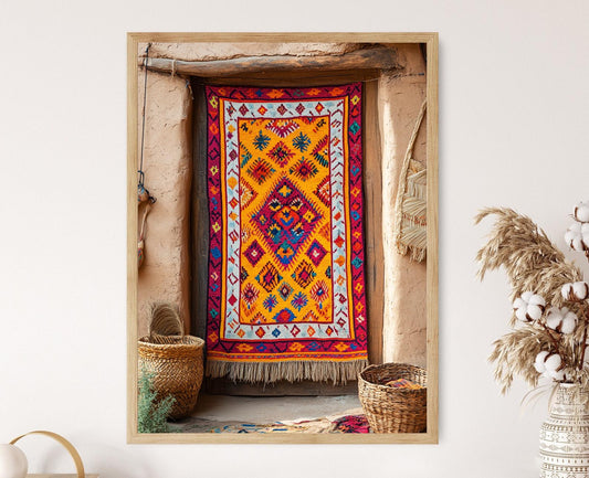 Affiche Tapisserie Balochi – Poster Décor Tribal Élégant en Impression