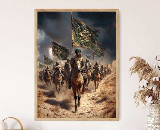 Affiche des Soldats Ayyoubides – Art Médieval de Jérusalem