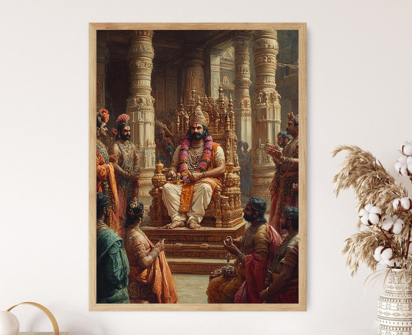 Affiche Chandragupta II – Poster Art de la Cour Royale Gupta