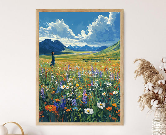 Affiche Toundra Chukotka – Poster Paysage Russe Évocateur