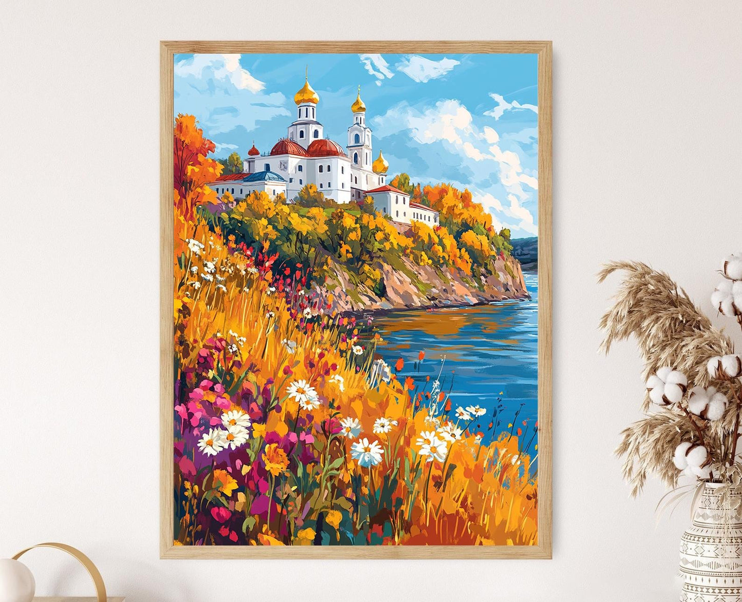 Affiche Nizhny Novgorod – Impression artistique Kremlin et Volga en automne
