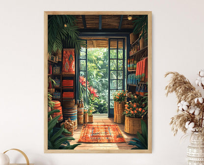 Affiche Souvenir Assamese – Poster Art du Mekhela Chador