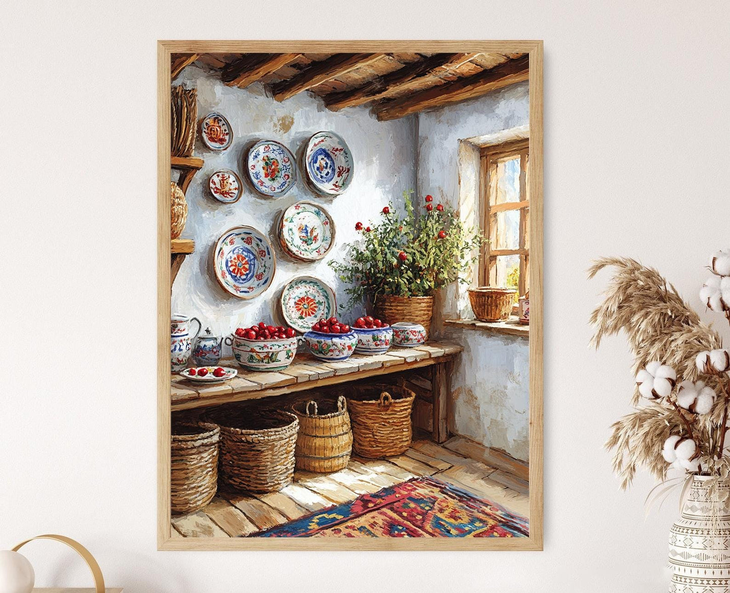 Affiche Cuisine Azerbaïdjanaise – Poster Vaisselle Céramique Grenade