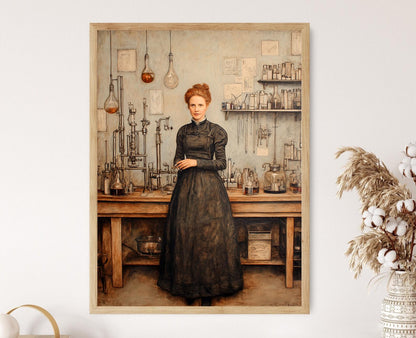 Affiche Marie Curie – Poster Art de la Pionnière Scientifique
