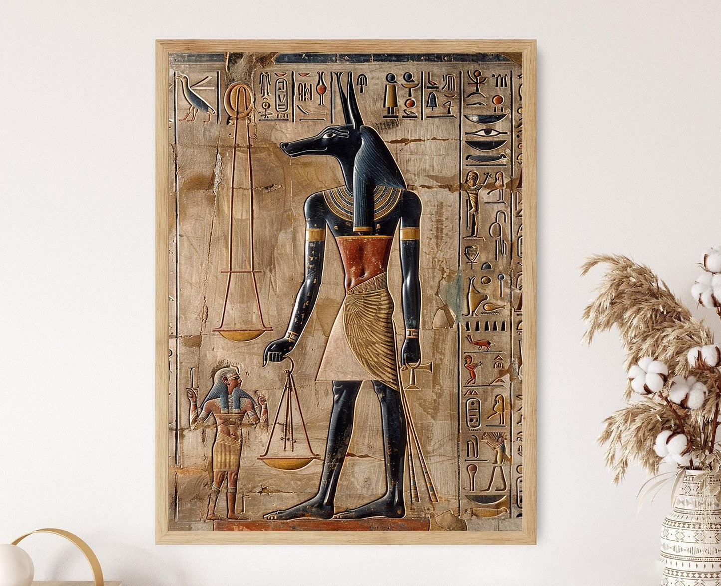 Affiche Anubis Égyptien – Poster Mythologique Hall de Maat