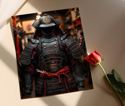 Affiche Armure de Shogun – Poster Traditionnel des Samouraïs