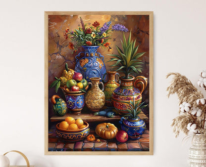 Affiche de Céramique Porto-Ricaine – Impression Artistique Vibrante