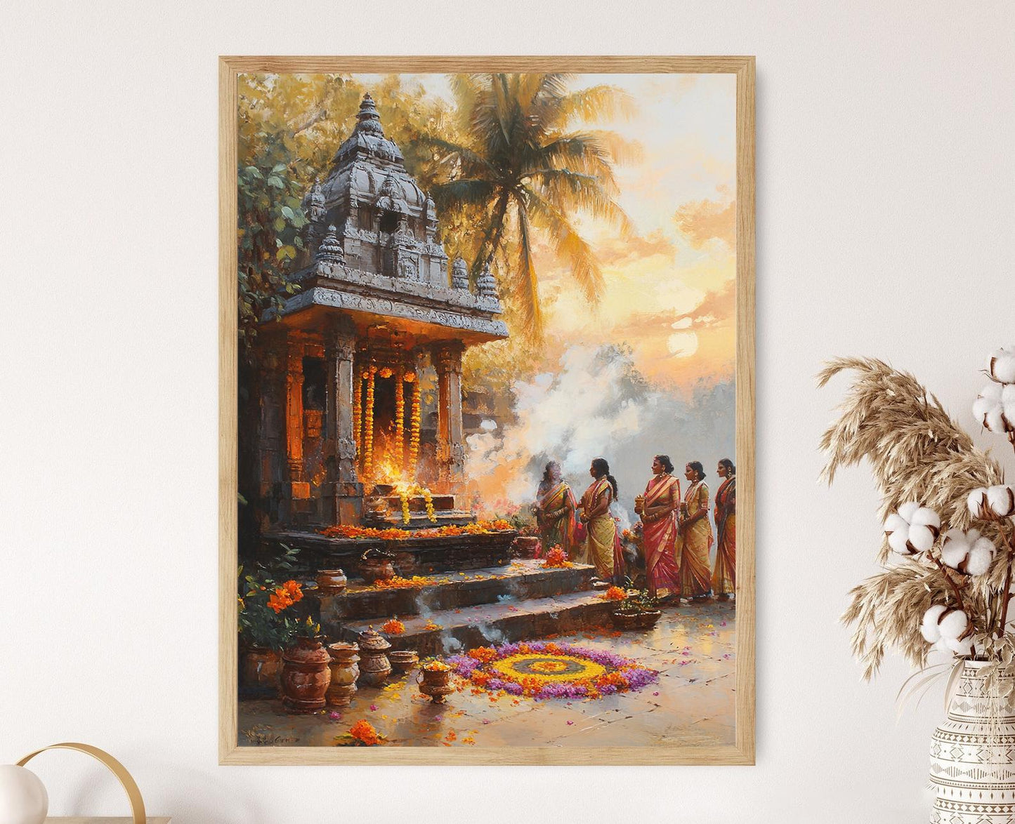 Affiche Gudi Padwa – Poster Art pour la Nouvelle Année Maharashtrienne