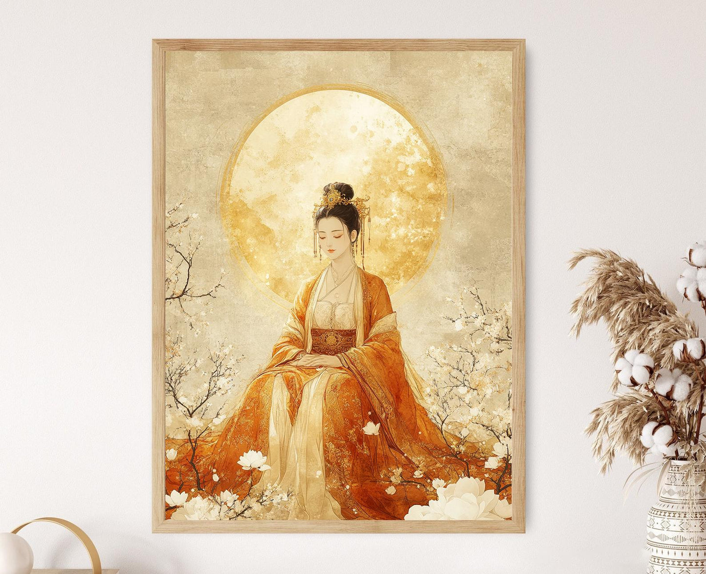 Affiche Bixia Yuanjun – Poster de la Déesse Chinoise de la Fertilité